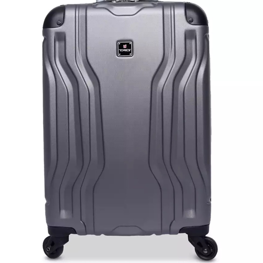 3 Piece Silver Hard Shell Suitcase with Wheels